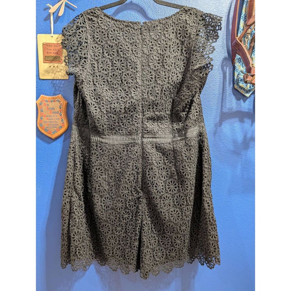 City Chic Playsuit Lace Vibe Romper Black Women's Plus 18 1XL Boho Festival BNWT - Picture 13 of 14
